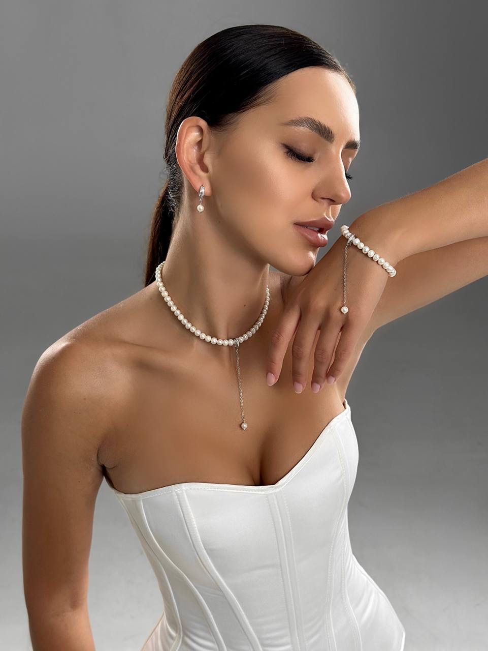 Сережки Eloise (срібний колір) - Зображення 3