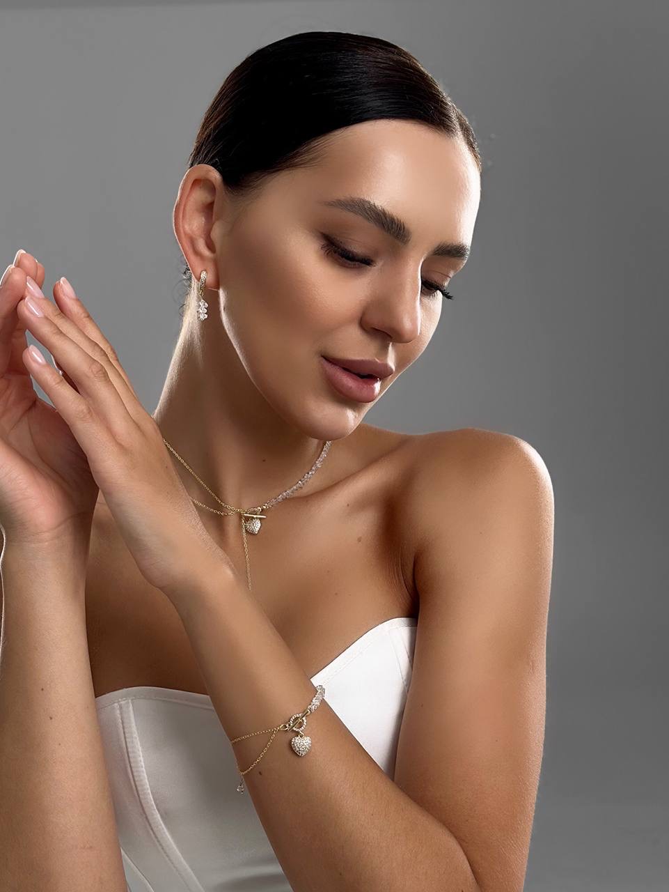 Сережки Linda (золотий колір) - Зображення 5