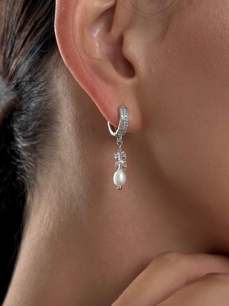 Сережки Sahara (срібний колір)