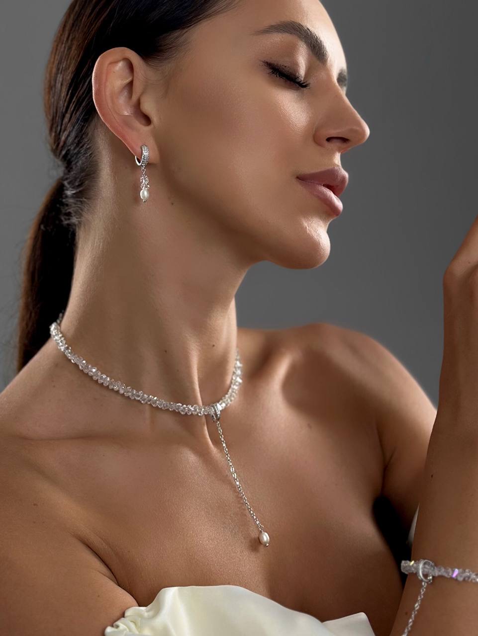 Сережки Sahara (срібний колір) - Зображення 3