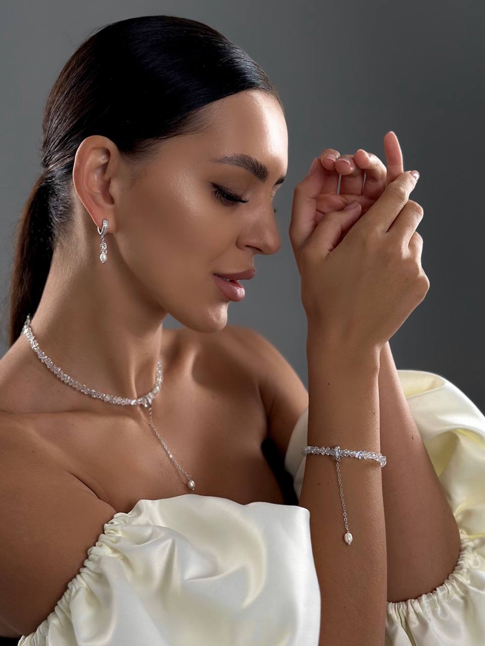 Сережки Sahara (срібний колір) - Зображення 5