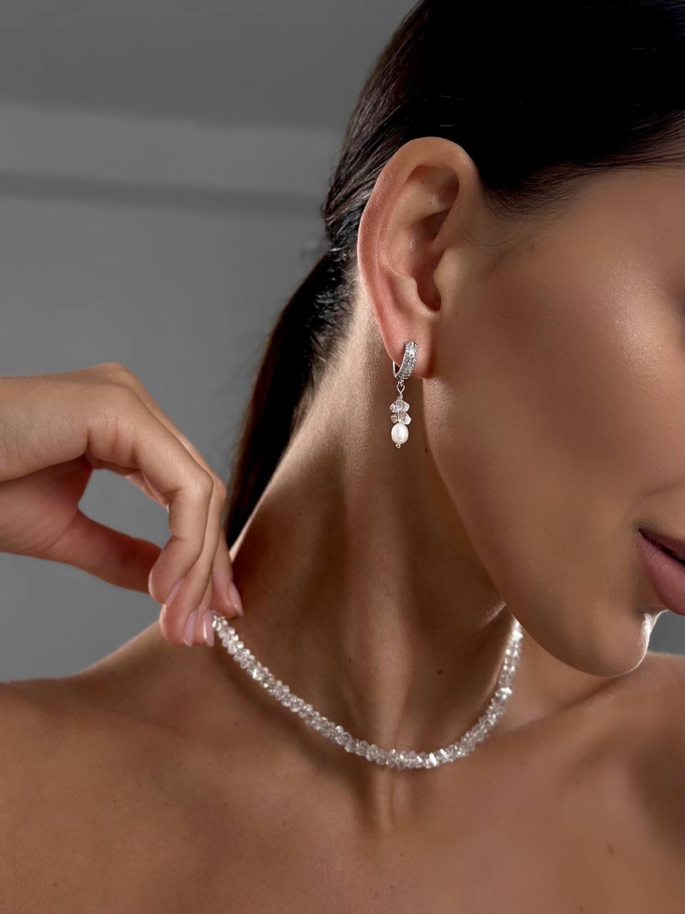 Сережки Sahara (срібний колір) - Зображення 4