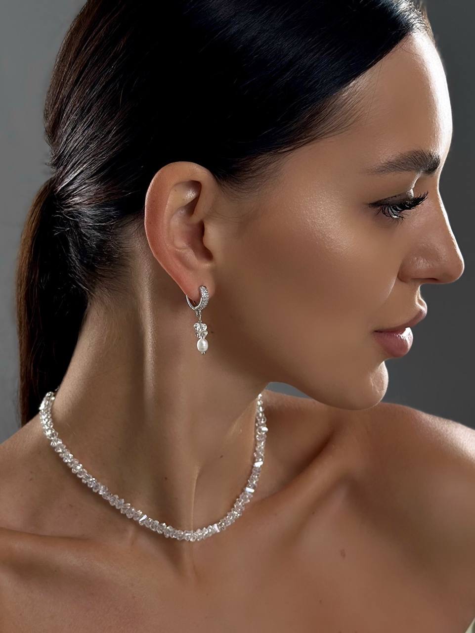 Сережки Sahara (срібний колір) - Зображення 6