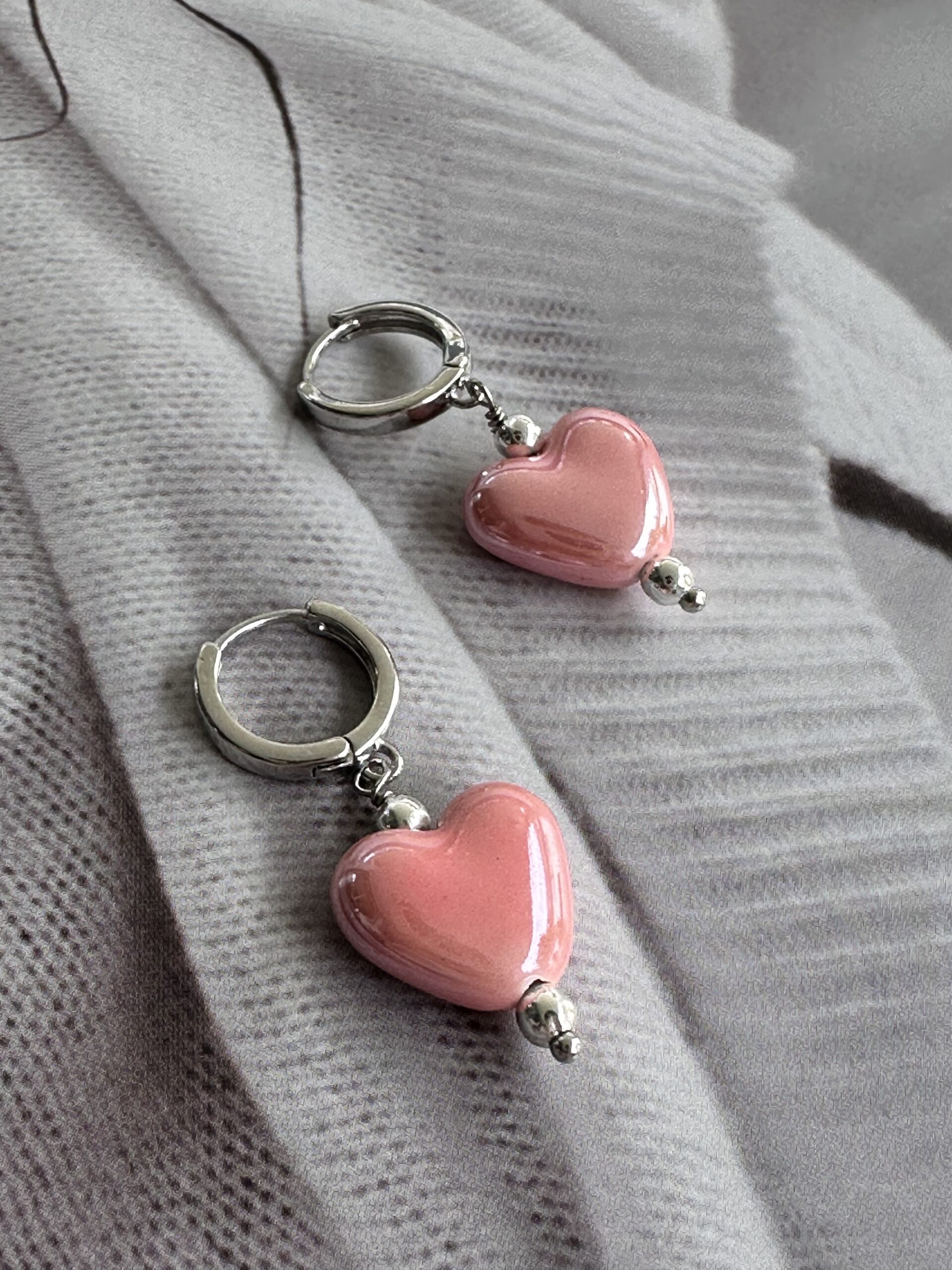 Сережки Pink Heart - Зображення 2