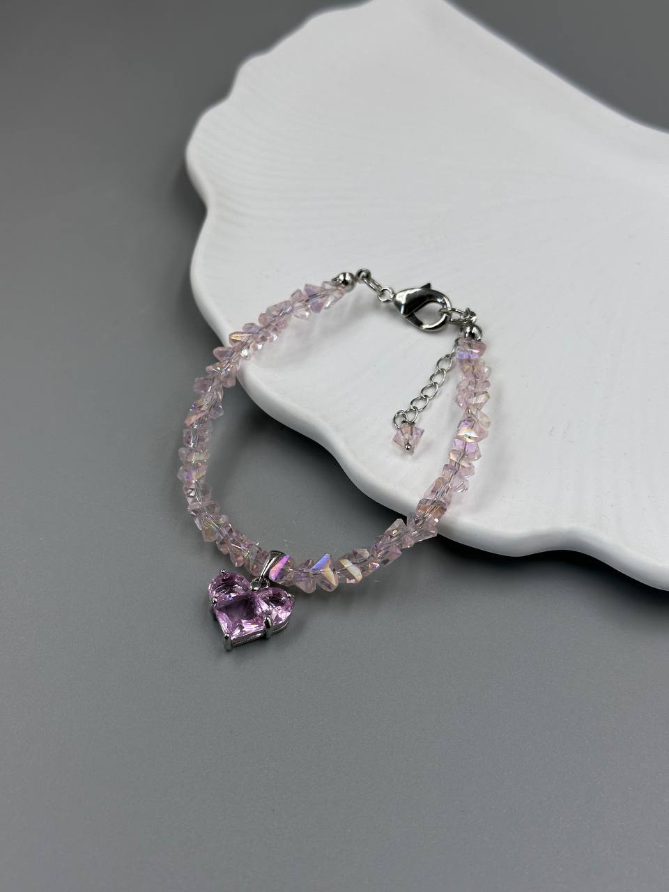 Браслет Pink Sugar (срібний колір)