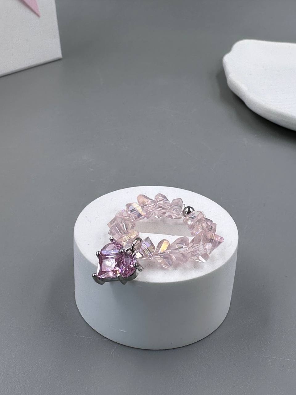 Каблучка Pink Sugar (срібний колір)