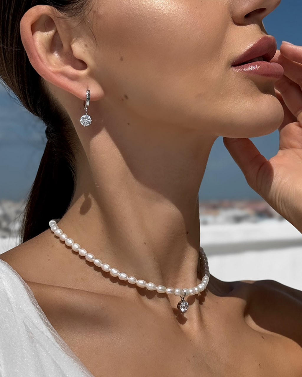 Сережки Elegance (срібний колір) - Зображення 2