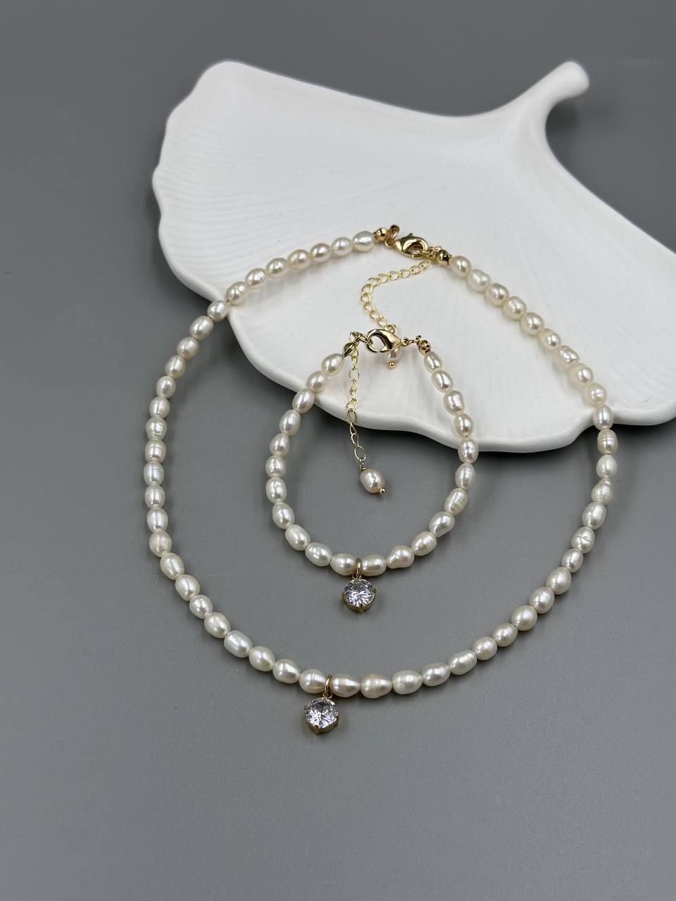 Кольє Elegance (золотий колір) - Зображення 4