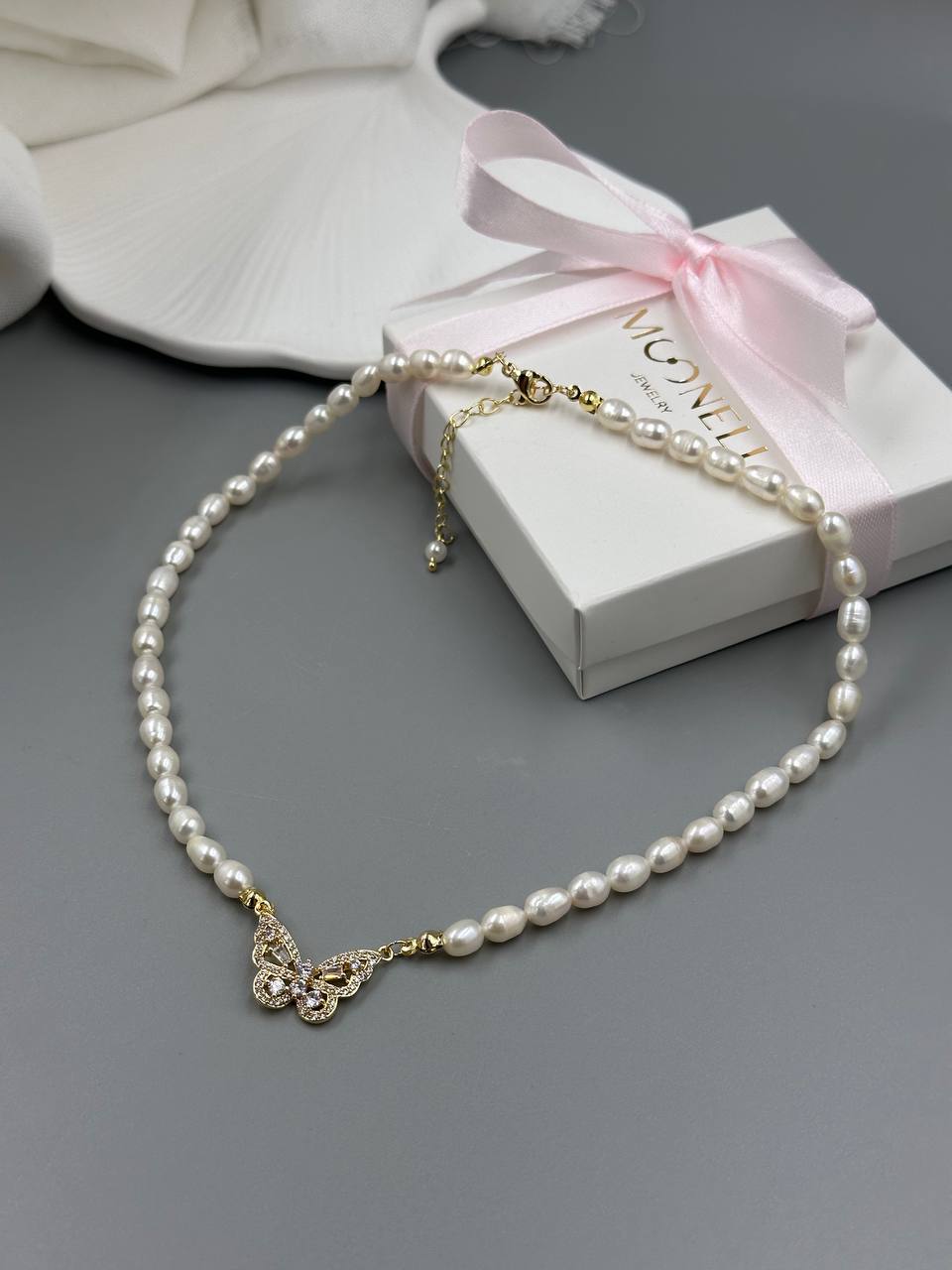 Кольє Mariposa (золотий колір) - Зображення 3