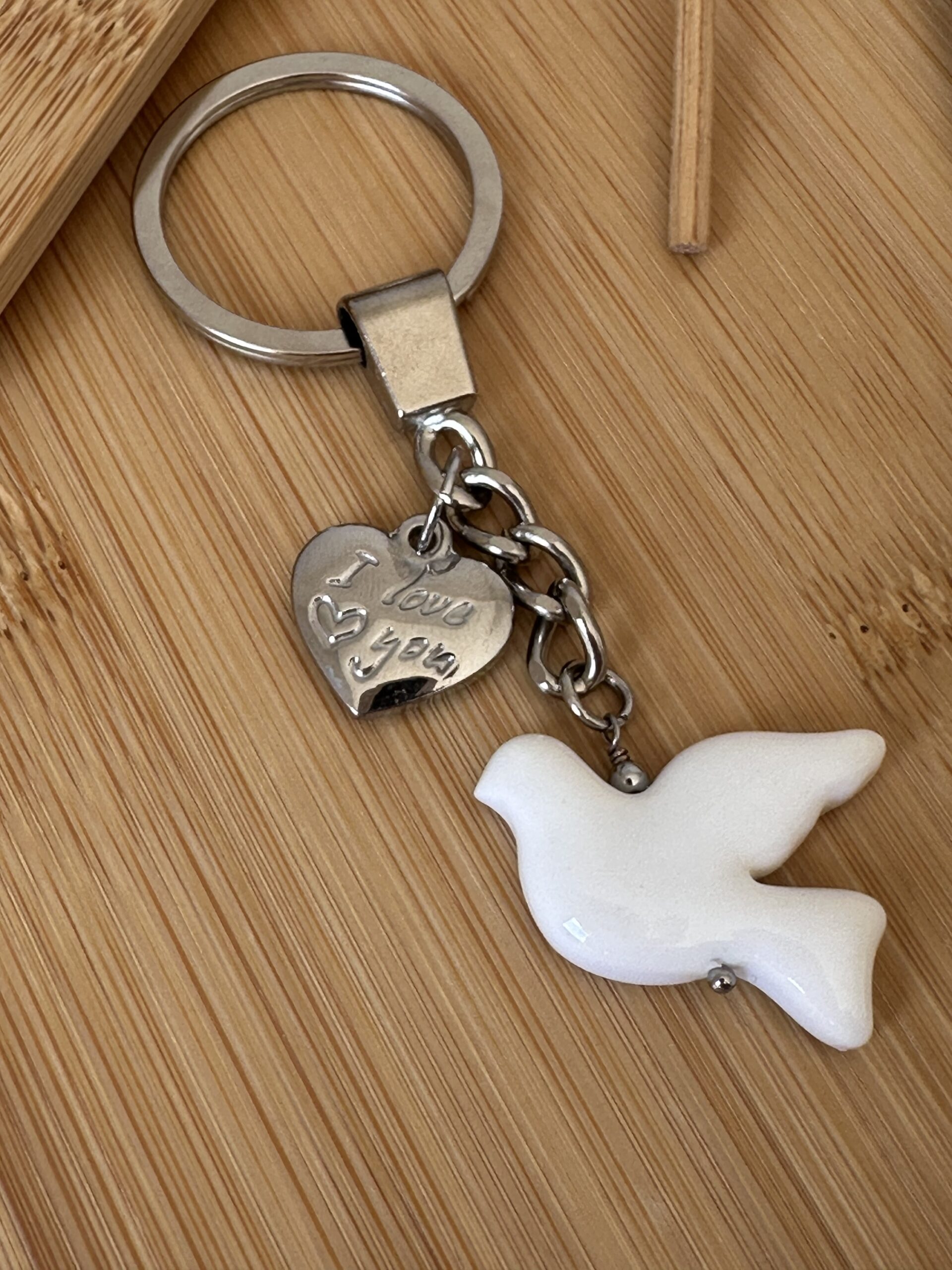 Брелок Голубка "I love you" - Зображення 2