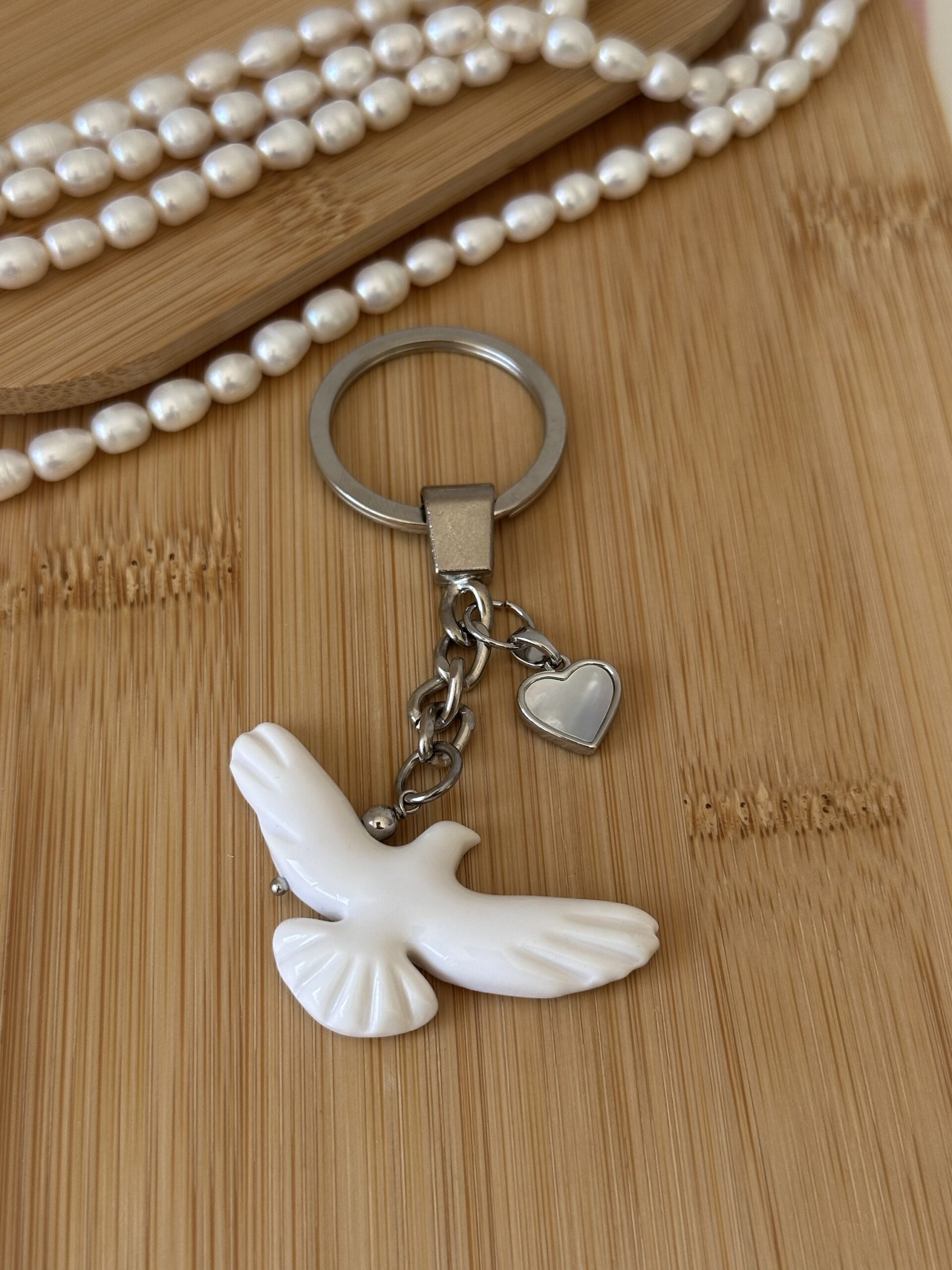 Брелок Горлиця з серцем - Зображення 3