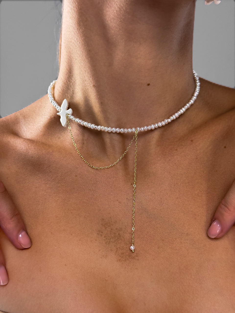 Кольє Amira (золотий колір) - Зображення 4