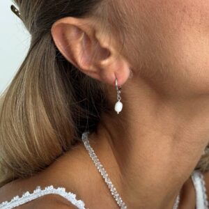 Сережки Pearl (срібний колір)