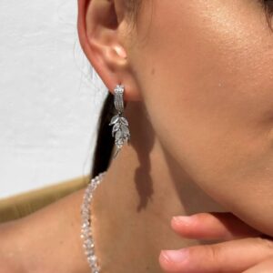 Сережки Crystal Seed (срібний колір)